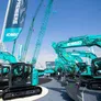 brand-new Kobelco excavators and crawler cranes