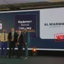 Mr. Motaz Al Zaeim receiving the GCC Equipment Rental Company of the Year 2024 award on Behalf of Al Marwan Machinery