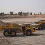 Multiple Volvo A40G units on site as part of Al Marwan’s rental fleet