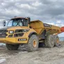 A Volvo A40G articulated hauler as part of Al Marwan Machinery's rental fleet in Dubai, UAE