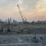 Rental equipment on site in Sharjah featuring the KOBELCO CKS2500 crawler crane