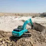 Our Kobelco SK500 excavator in action