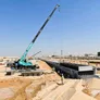 A Tadano CR279 rough-terrain crane on the Massar job site, as part of Al Marwan’s rough terrain cranes rental fleet