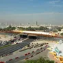 Aerial view of the interchange on King Abdulaziz Road building project in Sharjah, UAE