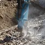 A Toku hydraulic rock breaker at work- image courtesy Supergroups