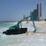 Kobelco SK380 amphibious excavator