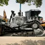 cat dozer d8 in grey color