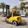 A Hyster 6-ton forklift truck displayed in Sharjah 2nd Industrial Area