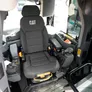 inside cat d8 dozer cab