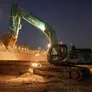 SK500 Kobelco excavator in action during Al Layyah Construct