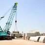 A KOBELCO CKS800 crawler crane