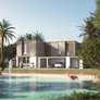 A rendering of a villa, part of Saadiyat Lagoons project by Aldar Properties - Image courtesy of Aldar Properties