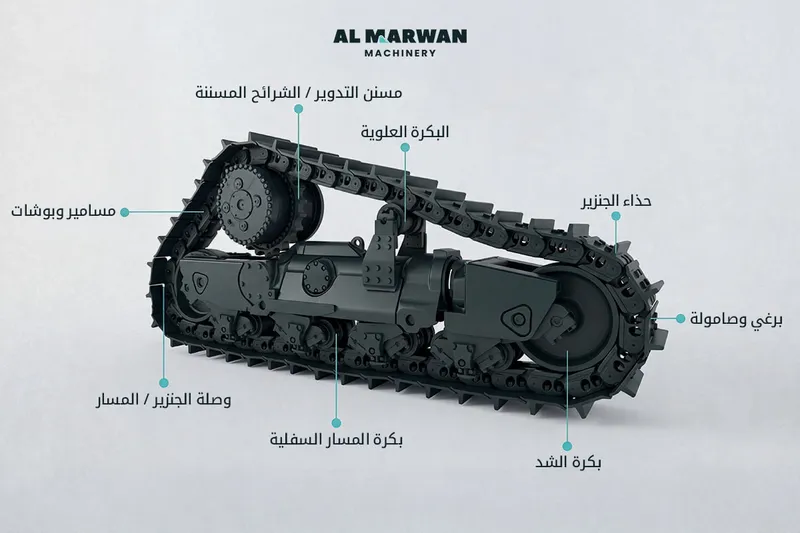 مكونات الهيكلا السفلي للمعدات الثقيلة