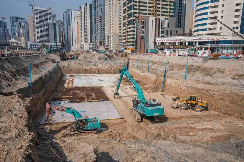 kobelco excavators in action
