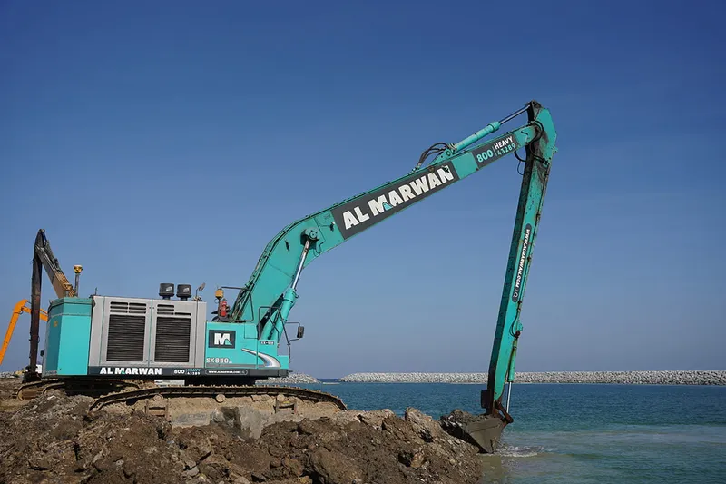 The new 2022 Kobelco SK850LC Long Boom Excavator