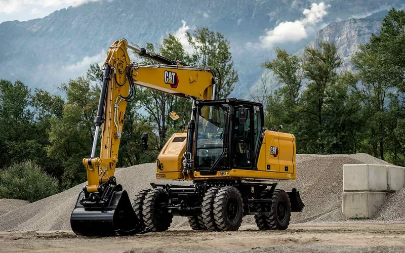 CAT wheeled excavator