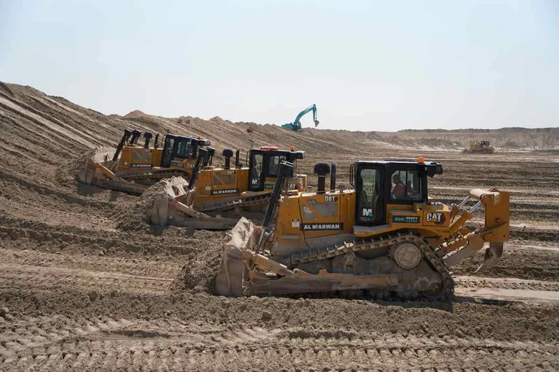 Multiple Cat D8T dozers