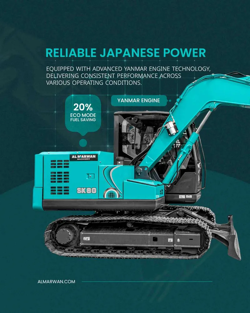 the Kobelco SK80-10 mini excavator 