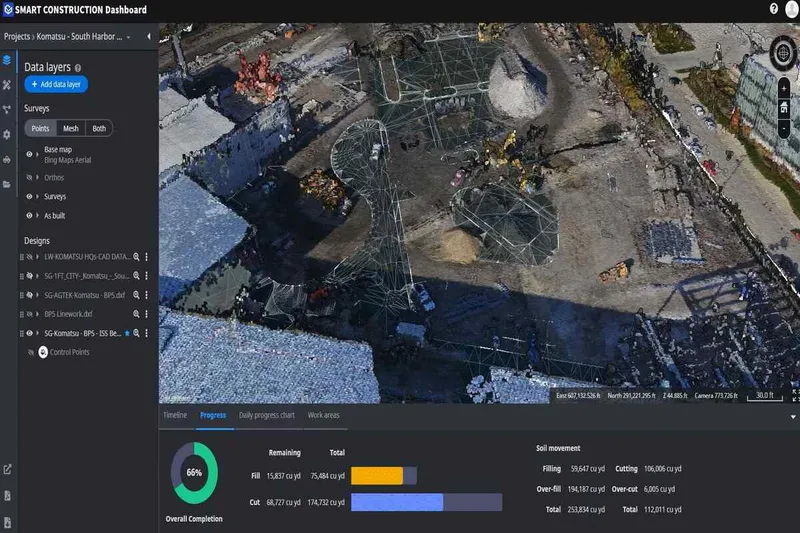 Komatsu Smart Construction Dashboard