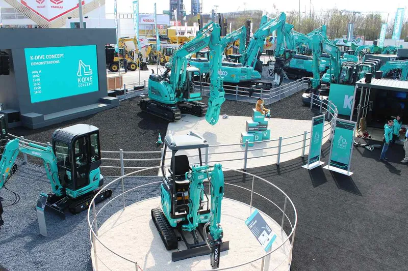 The Kobelco SK17 electric excavator