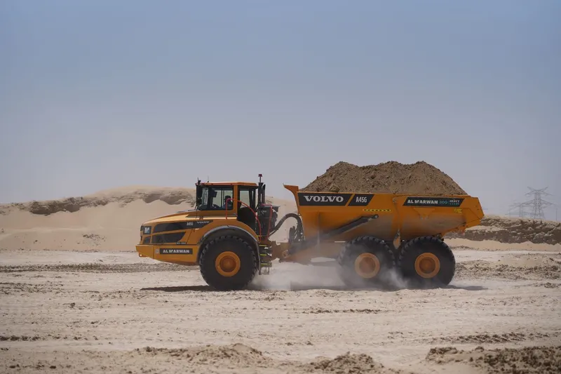 Volvo A45G articulated dump truck.