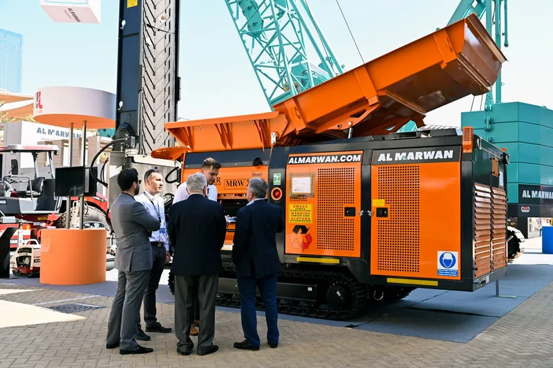 The Pronar MRW 2.85g slow-speed shredder as first debuted into the UAE by Al Marwan as exclusive dealer for Pronar Recycling in the UAE, Saudi, and Oman