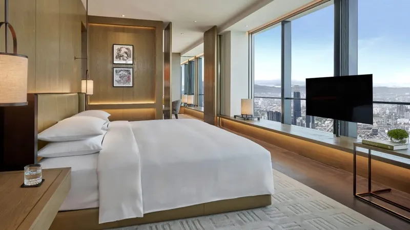 The hotel’s 252 lavish guestrooms