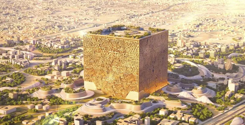 مقترح التصميم الأولي لمشروع المربع الجديد - الصورة مقدمة من مجلة كونستركشن ويك السعودية