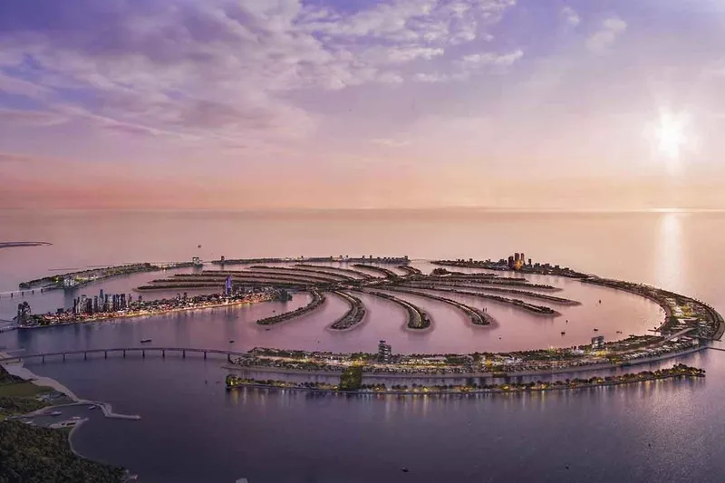 A render of Palm Jebel Ali - Image courtesy of Arabian Business