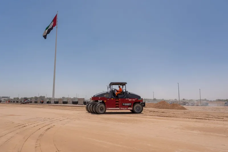 Pneumatic tire roller from Dynapac available from Al Marwan