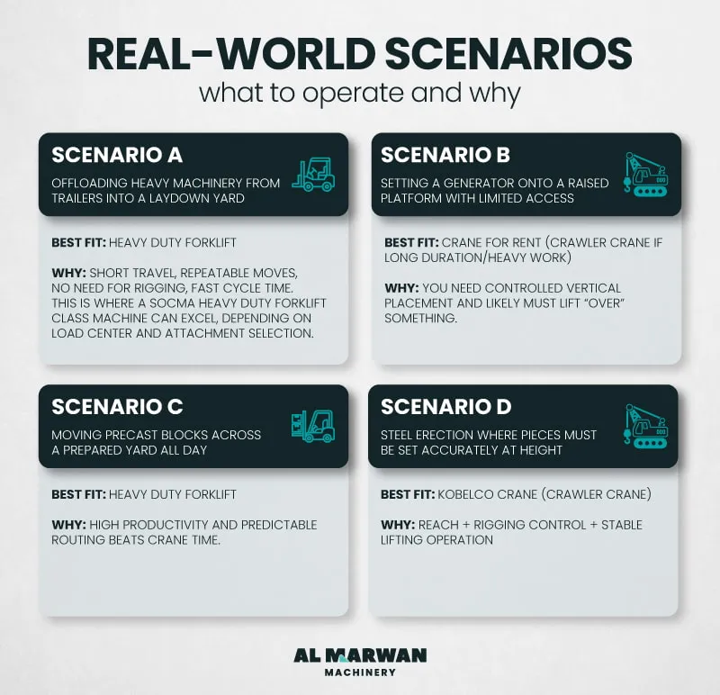 what machinery to operate and why
