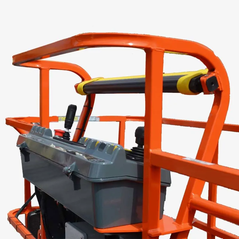 Secondary guarding on a boom lift platfor