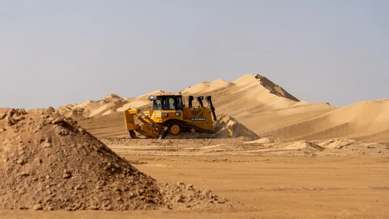 A CAT D8T bulldozer