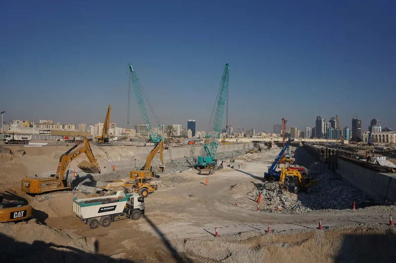 diverse heavy machinery 