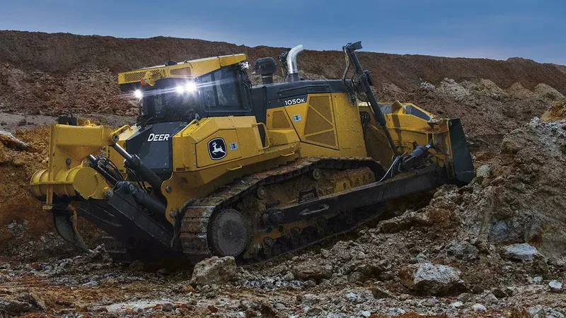 The Deere 1050K model is the biggest John Deere bulldozer operating today. Courtesy of John Deere