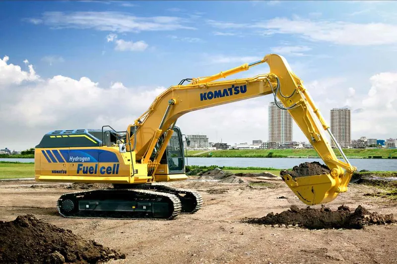 Hydrogen fuel cell equipment technology from Komatsu