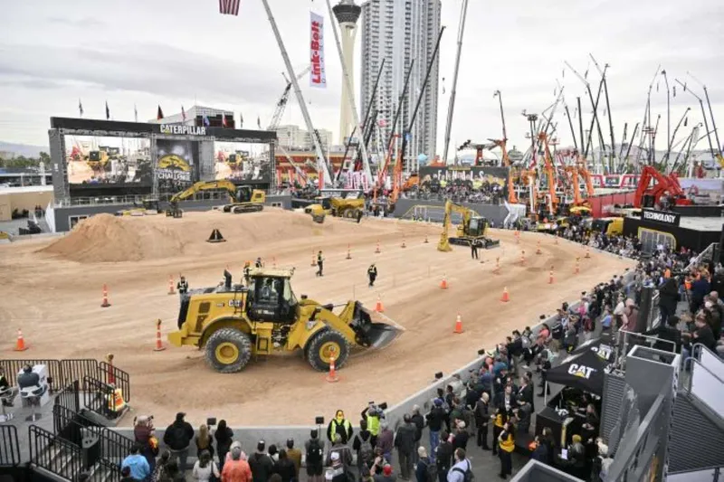 demonstration areas of construction machinery