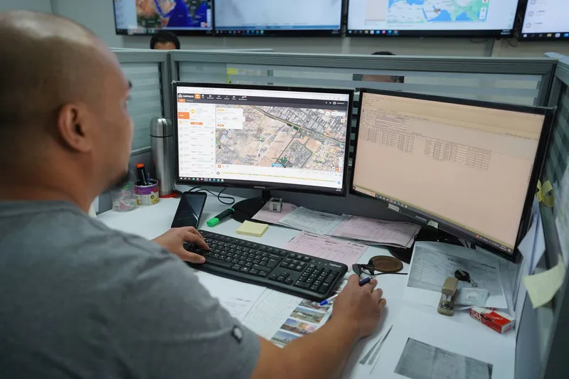 heavy equipment movement monitoring