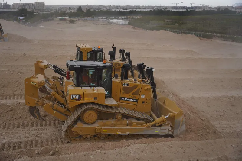 Dozers' rippers used to loosen hard materials