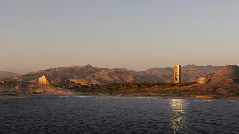 A rendering of Zardun - Image courtesy of NEOM