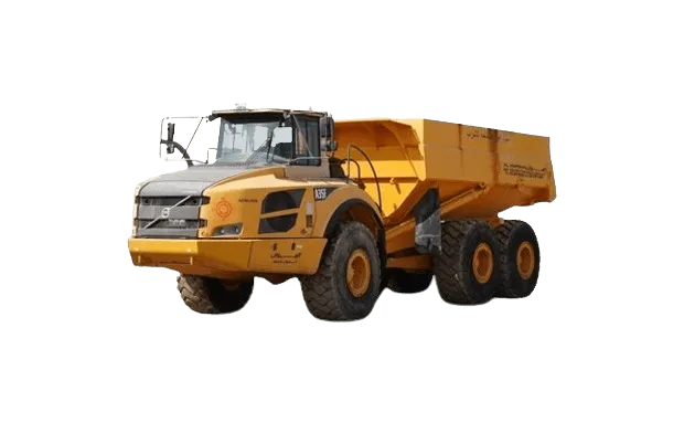 Used Volvo A35F Articulated Water Truck White Background Image