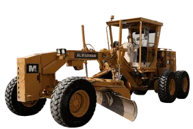 2004 Caterpillar 160H Motor Grader White Background View