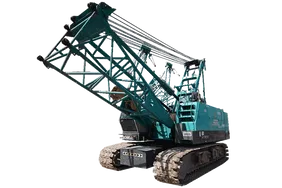 2009 Kobelco CKE800-1F Crawler Crane White background