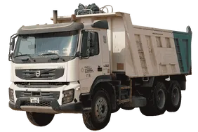 2012 Volvo FMX 370 6x4 Tipper Truck White Background View - TK-0302