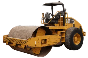 2014 Cat CS533E Single Drum Roller White Background View - RO-0437