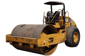 2014 Cat CS533E Single Drum Roller White Background View - RO-0444