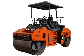 2014 Hamm HD90 Double Drum Roller White Background View