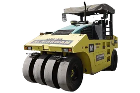 2017 ammann AP240 pneumatic tyre roller White Background View