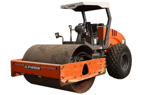 2018 Hamm 311P Single Drum Roller White Background View - RO-0435