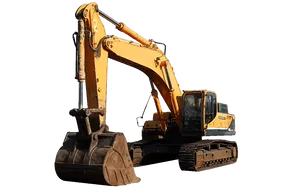 2019 Hyundai 480LC-9S Track Excavator EX-0732 White Background Image